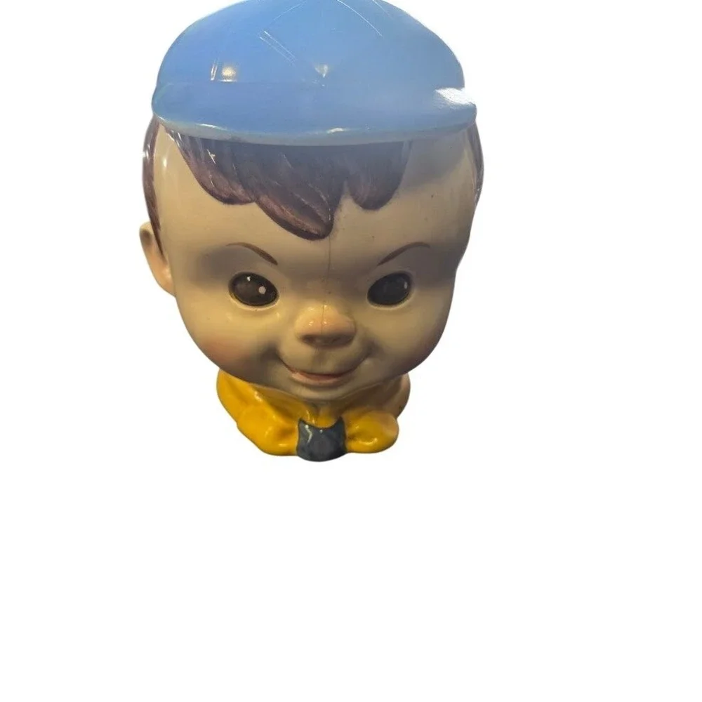 CUB BOY Scout Cookie Jar vintage possibly Poppytrail pottery boy